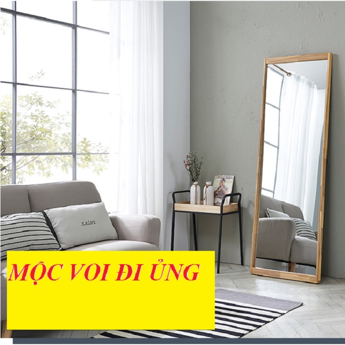 Mẫu gương dựa tường đơn giản