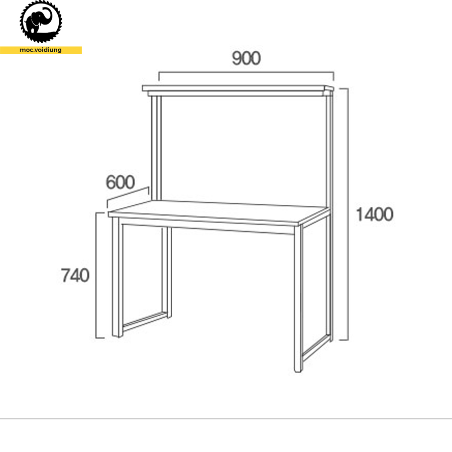 Kích thước nhỏ nhắn của bàn