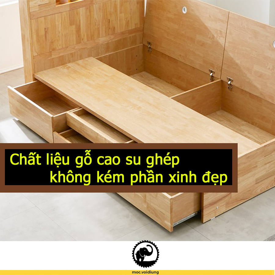 Phiên bản gỗ cao su ghép chắc chắn hơn