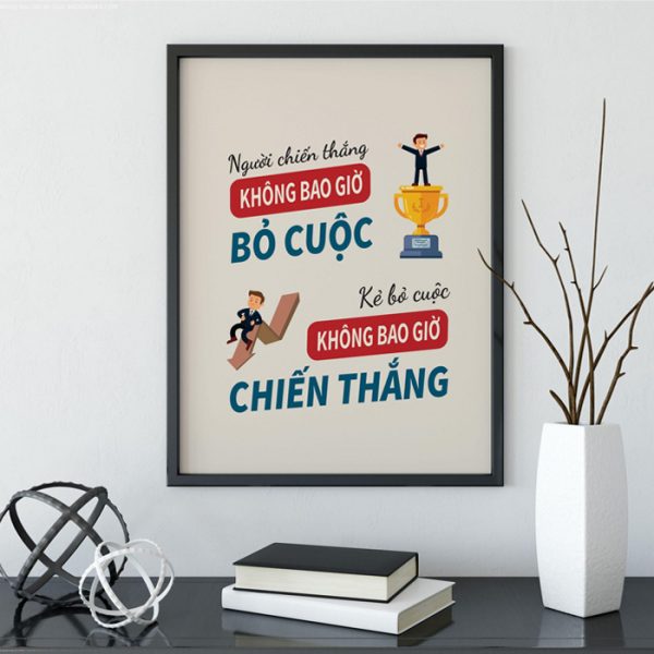 Tranh Người Chiến Thắng Không Bao Giờ Bỏ Cuộc | TCVVDU001